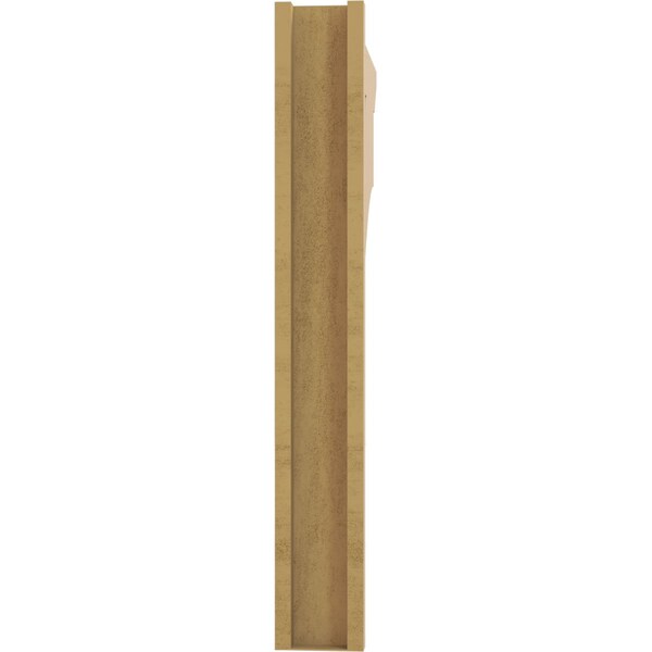 Ekena Millwork 5 1/2-in W x 28-in D x 40-in H Balboa Slat Rough Cedar Woodgrain TimberThane Outlooker, Primed Tan - OUTUR055X28X40BOA24RCPR