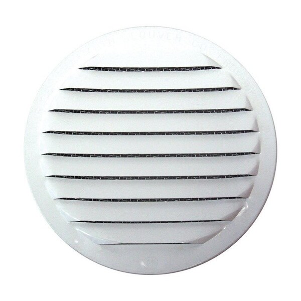 Maurice Franklin Lou Maurice Franklin Louver 6 in. W X 6 in. L Gloss White Aluminum Mini Louver - RLW-100 6