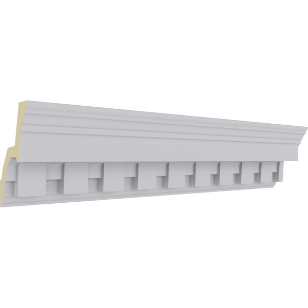 Ekena Millwork 2 7/8"H x 2 5/8"P x 3 3/4"F x 94 1/2"L Dentil Crown Moulding - MLD03X02X04DE