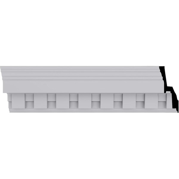 Ekena Millwork 2 7/8"H x 2 5/8"P x 3 3/4"F x 94 1/2"L Dentil Crown Moulding - MLD03X02X04DE