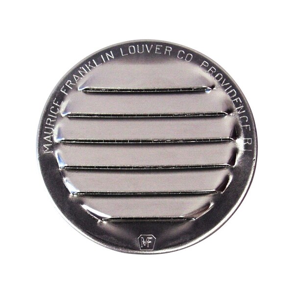 Maurice Franklin Lou Maurice Franklin Louver 2.5 in. W X 2.5 in. L Bright Silver Aluminum Mini Louver - RL-100  2.5
