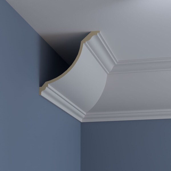 Ekena Millwork 11 7/8"H x 11 7/8"P x 16 5/8"F x 94 1/2"L Claremont Crown Moulding - MLD12X12X17CL
