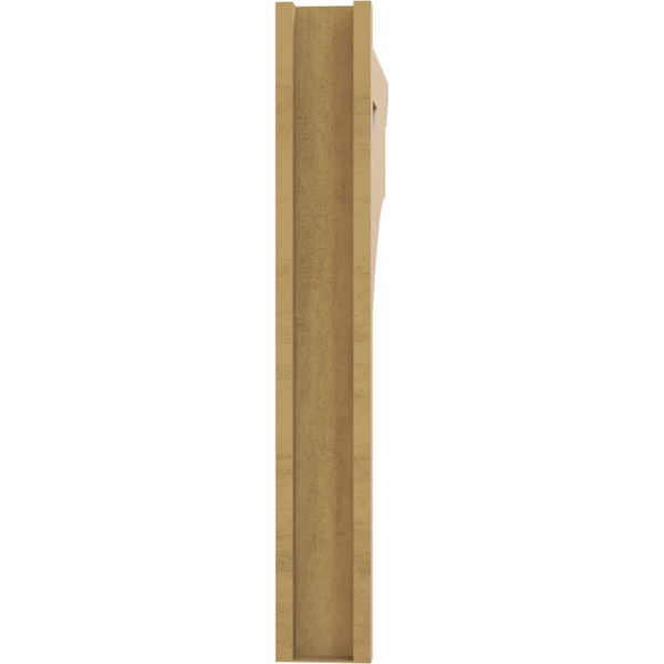 Ekena Millwork 5 1/2-in W x 32-in D x 38-in H Balboa Slat Rough Cedar Woodgrain TimberThane Outlooker, Primed Tan - OUTUR055X32X38BOA24RCPR