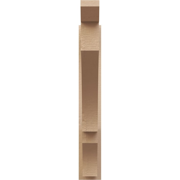 Ekena Millwork 5 1/2-in W x 32-in D x 38-in H Balboa Slat Rough Cedar Woodgrain TimberThane Outlooker, Primed Tan - OUTUR055X32X38BOA24RCPR