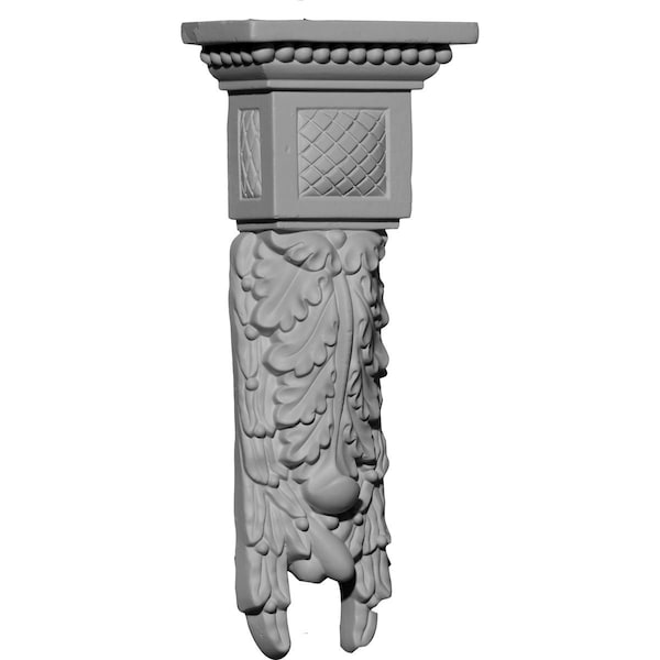 Ekena Millwork 4"W x 2 1/8"D x 9 5/8"H Hampshire Medium Drop Corbel - COR04X02X09HA