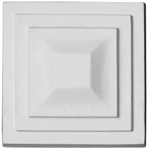 Ekena Millwork 4 3/8"W x 4 3/8"H x 1 1/4"P Dover Rosette - ROS04X04DR