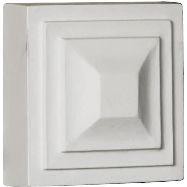 Ekena Millwork 4 3/8"W x 4 3/8"H x 1 1/4"P Dover Rosette - ROS04X04DR