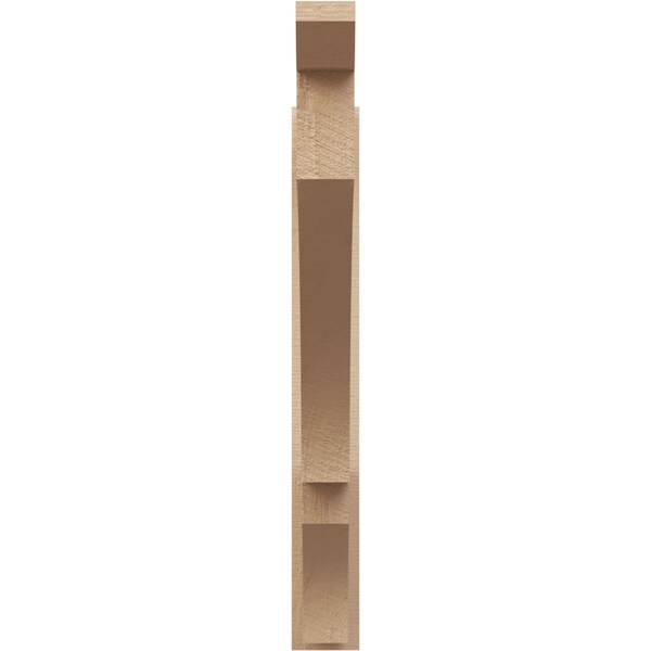 Ekena Millwork 5 1/2-in W x 44-in D x 44-in H Balboa Slat Rough Cedar Woodgrain TimberThane Outlooker, Primed Tan - OUTUR055X44X44BOA24RCPR
