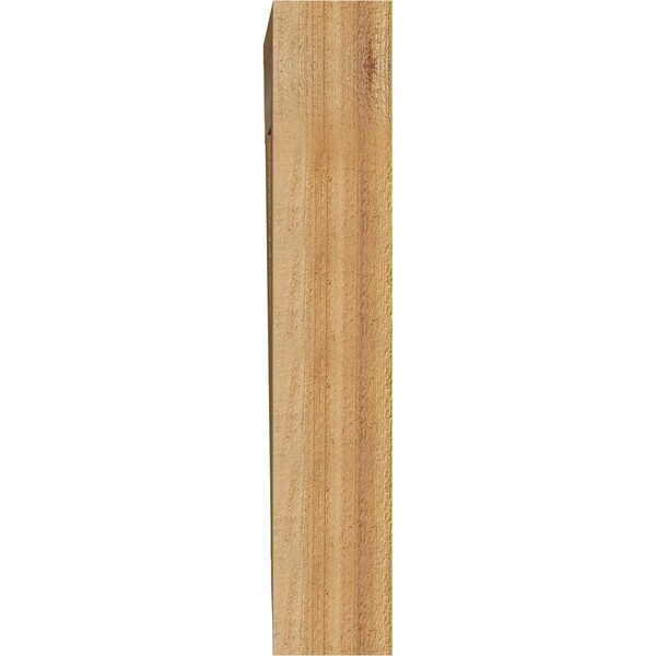 Ekena Millwork Merced Traditional Rough Sawn Bracket, Western Red Cedar, 4"W x 18"D x 22"H - BKT04X18X22MRC01RWR