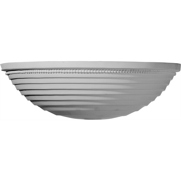 Ekena Millwork 16 1/4"W x 8 1/4"D x 5"H, Beaded Sconce - SCO16X08X05BD