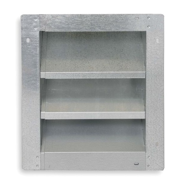 Dayton Louver, Adj w/ 28 to 46 In, Galv Steel - 2FTV2