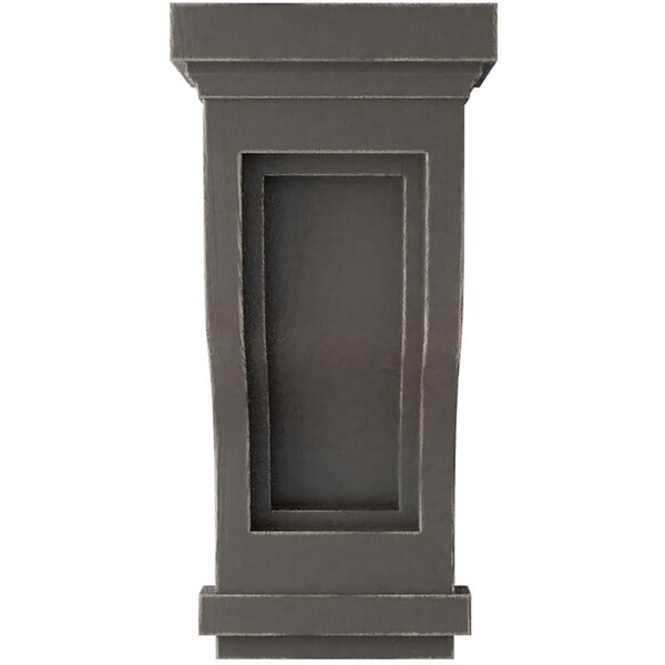 Ekena Millwork 4 3/4"W x 5"D x 10"H Traditional Recessed Wood Vintage Decor Corbel, Reclaimed Grey - CORWD04X05X10TRGY