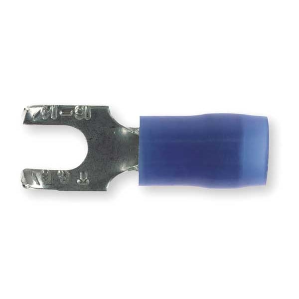 Terminal de horquilla con brida de nylon para cables de 18-14 AWG, calibre #6, paquete de 100 - RB14-6FS
