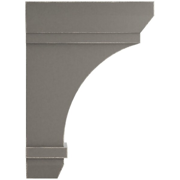 Ekena Millwork 2 1/4"W x 5"D x 7"H Stockport Wood Vintage Decor Bracket, Reclaimed Grey - BKTWD02X05X07STGY