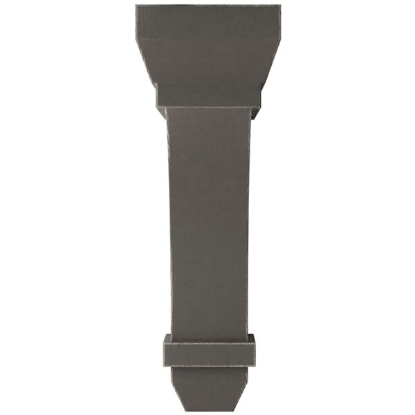 Ekena Millwork 2 1/4"W x 5"D x 7"H Stockport Wood Vintage Decor Bracket, Reclaimed Grey - BKTWD02X05X07STGY