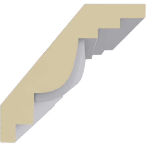 Ekena Millwork 2 5/8"H x 2 3/4"P x 3 3/4"F x 94 1/2"L Sequential Crown Moulding - MLD02X02X03SQ