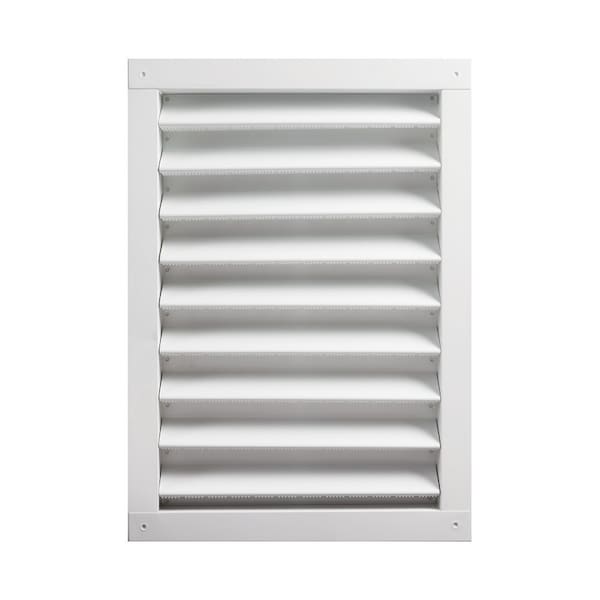 Gaf Master Flow 14 in. W X 24 in. L White Aluminum Wall Louver - DA1424W