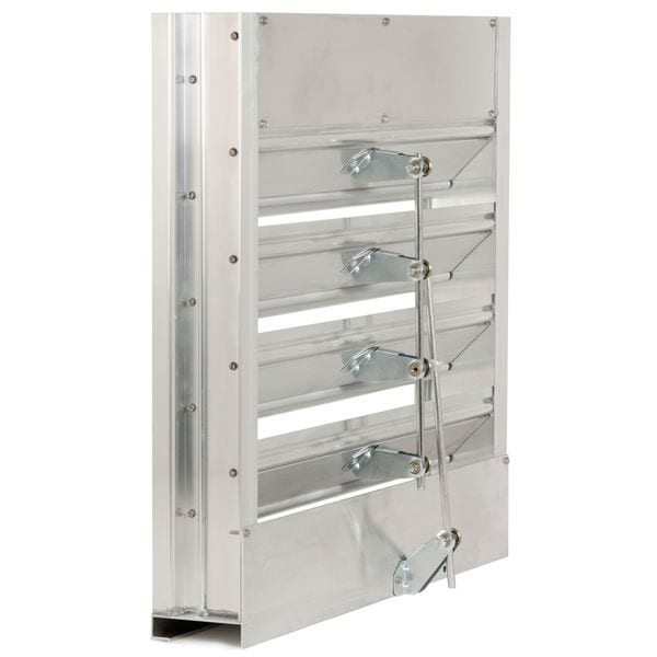 Dayton Combo Louver Damper, Adj, 23-1/2 H, Alum - 5NKH7