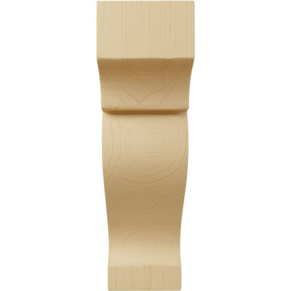 Ekena Millwork 1 3/4"W x 3"D x 6"H Mini Dearborn Wood Corbel, Alder - CORW02X06X03DRAL