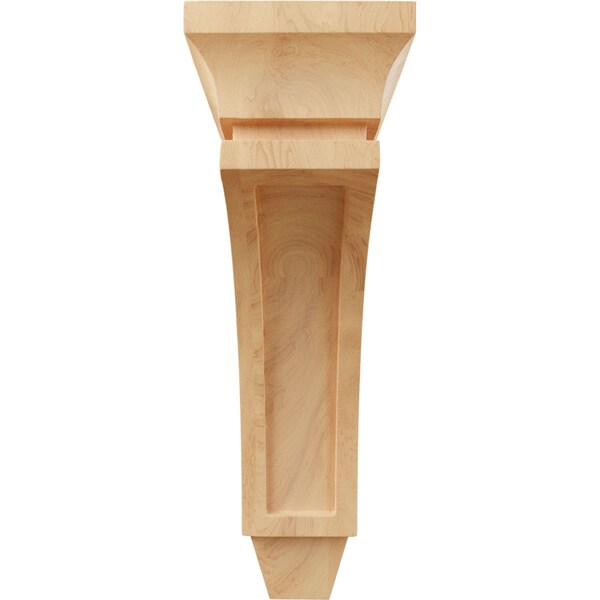 Ekena Millwork 4 1/2"W x 9"D x 14"H Large Lucan Wood Corbel, Red Oak - CORW05X09X14LURO