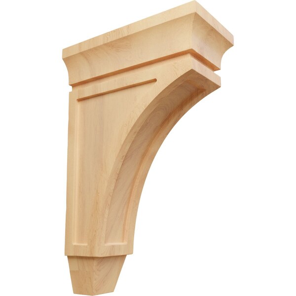 Ekena Millwork 4 1/2"W x 9"D x 14"H Large Lucan Wood Corbel, Red Oak - CORW05X09X14LURO