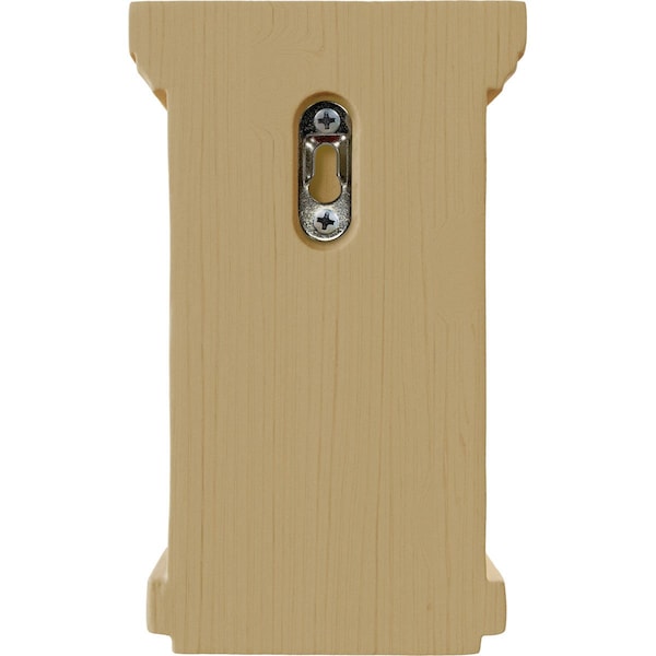 Ekena Millwork 4 1/4"W x 4 1/4"D x 7"H Fluted Corbel, Alder - COR04X04X07FLAL