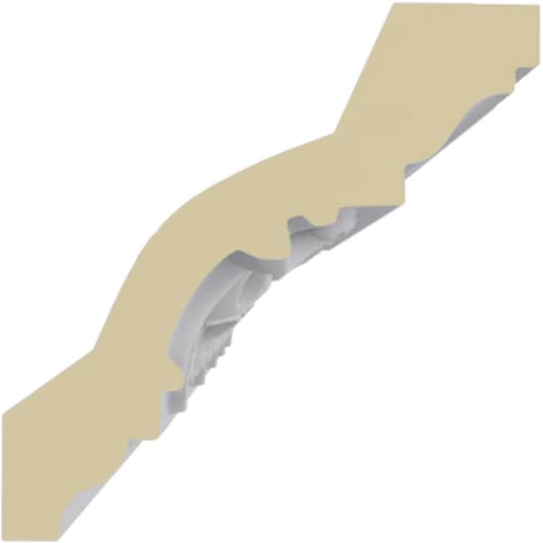 Ekena Millwork 3 3/8"H x 3 3/8"P x 4 3/4"F x 94 1/2"L Versailles Crown Moulding - MLD03X03X05VE