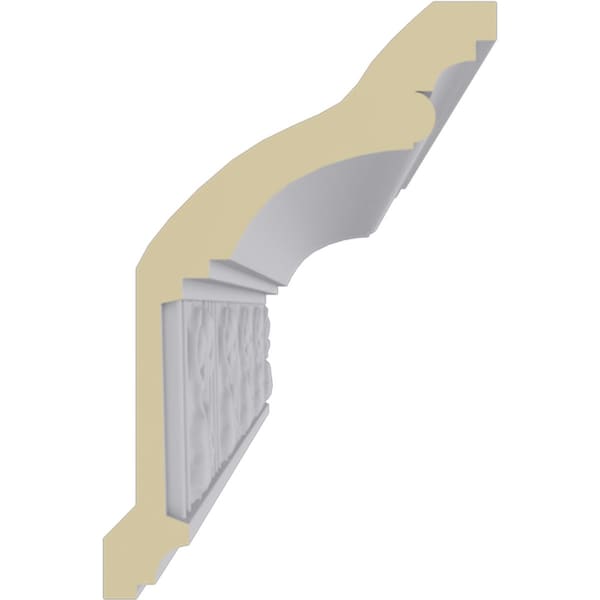 Ekena Millwork 4 3/4"H x 3 1/8"P x 5 3/8"F x 94 1/2"L, (3 7/8" Repeat), Edwards Crown Moulding - MLD05X03X05ED