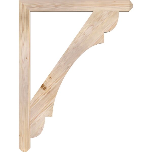 Ekena Millwork Olympic Craftsman Smooth Bracket, Douglas Fir, 3 1/2"W x 36"D x 48"H - BKT04X36X48OLY04SDF