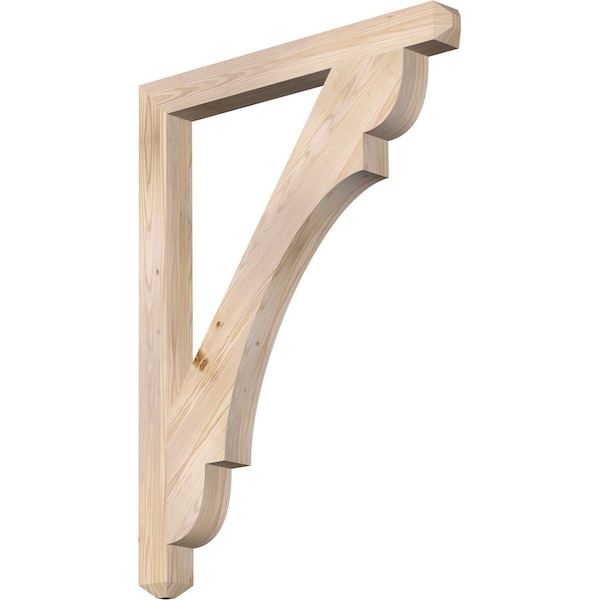 Ekena Millwork Olympic Craftsman Smooth Bracket, Douglas Fir, 3 1/2"W x 36"D x 48"H - BKT04X36X48OLY04SDF