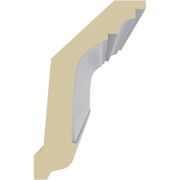 Ekena Millwork 4"H x 2 1/2"P x 4 5/8"F x 94 1/2"L, (1 1/8" Repeat), Viceroy Crown Moulding - MLD04X02X05VI
