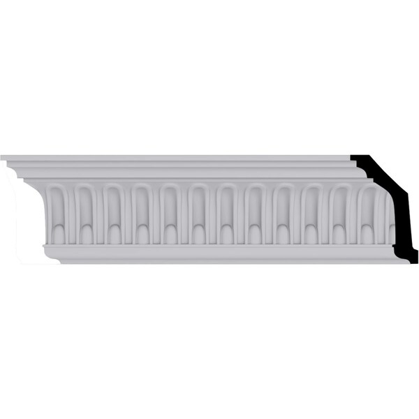 Ekena Millwork 4"H x 2 1/2"P x 4 5/8"F x 94 1/2"L, (1 1/8" Repeat), Viceroy Crown Moulding - MLD04X02X05VI