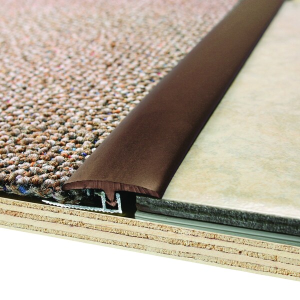 M-D Building Products 1-1/4 In. X 96 In. Brown Vinyl Divider In.T In. w/ Metal Track - 31220