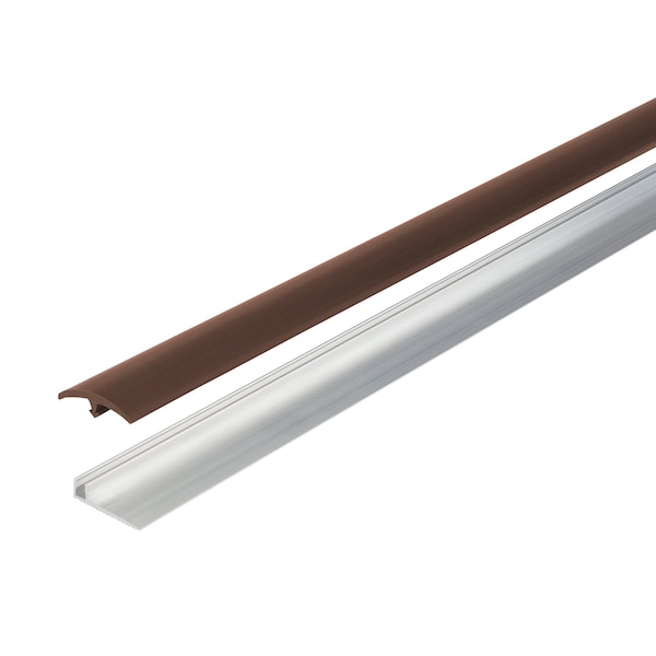 M-D Building Products 1-1/4 In. X 96 In. Brown Vinyl Divider In.T In. w/ Metal Track - 31220