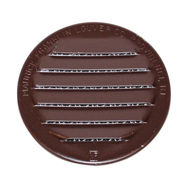 Swivel 2.5 x 2.5 in. Gloss Brown Aluminum Mini Louver, 4PK - SW1489950