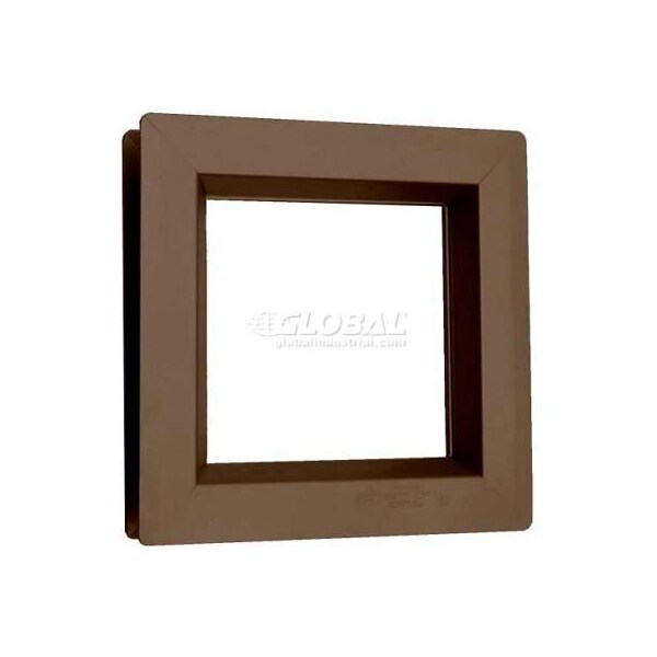 Activar Construction Products Group Steel Low Profile Beveled Slimline Vision Lite VSL0627B, 6in X 27in, Bronze - VSL 0627B