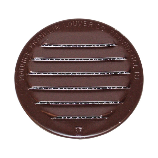 Maurice Franklin Lou Maurice Franklin Louver 2.5 in. W X 2.5 in. L Gloss Brown Aluminum Mini Louver - RLB-100 2.5