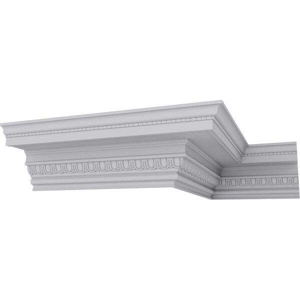 Ekena Millwork 7 3/8"H x 7 1/4"P x 10 1/4"F x 94 1/2"L, (1 1/2" Repeat) Bedford Beaded Crown Moulding - MLD07X07X10BE