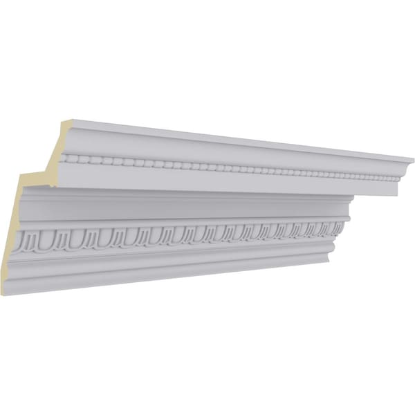 Ekena Millwork 7 3/8"H x 7 1/4"P x 10 1/4"F x 94 1/2"L, (1 1/2" Repeat) Bedford Beaded Crown Moulding - MLD07X07X10BE