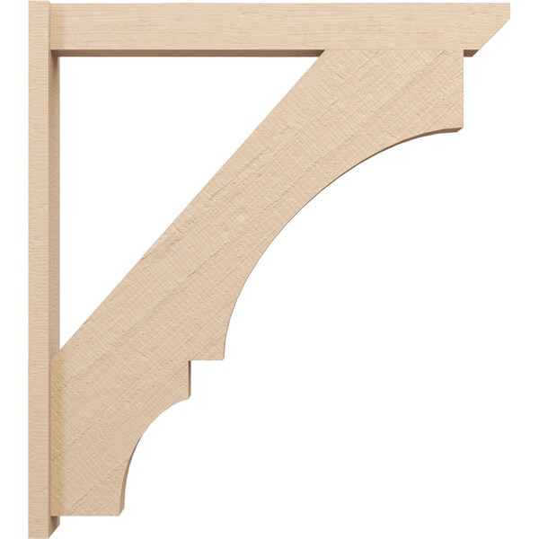 Ekena Millwork 5 1/2-in W x 36-in D x 40-in H Balboa Slat Rough Cedar Woodgrain TimberThane Outlooker, Primed Tan - OUTUR055X36X40BOA24RCPR