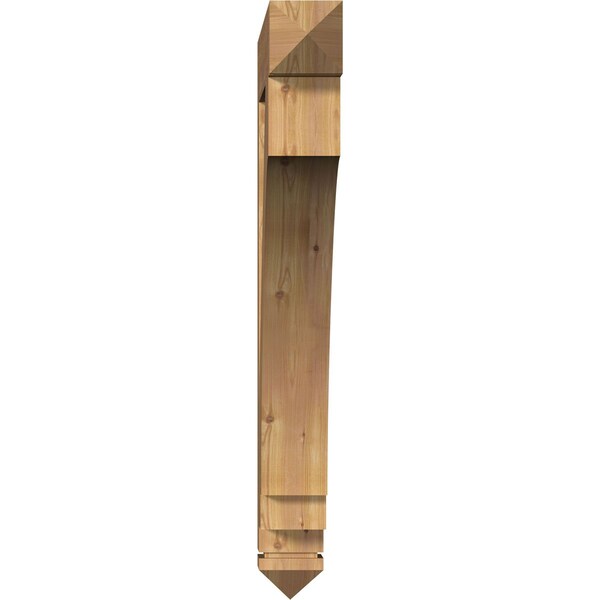 Ekena Millwork Imperial Arts & Crafts Smooth Bracket, Western Red Cedar, 5 1/2"W x 42"D x 48"H - BKT06X42X48IMP03SWR