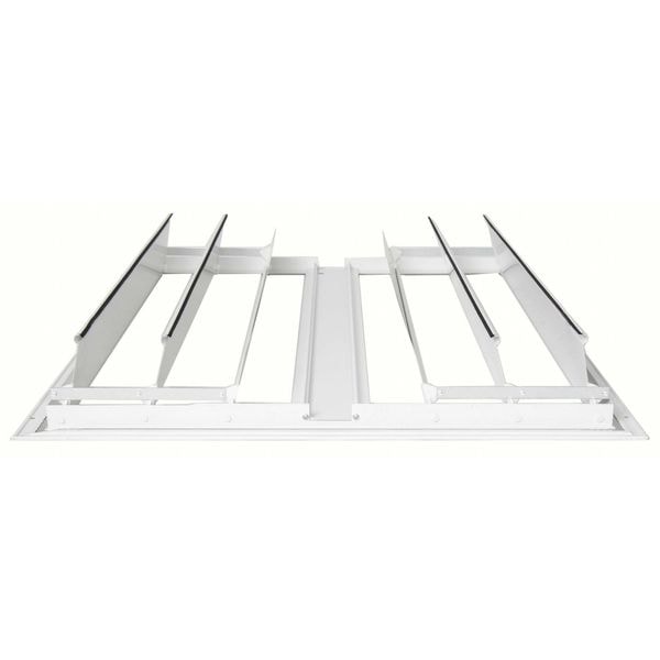 Dayton 24 in 29.7"H-W Aluminum Ceiling Truss Damper, 28-3/4 in x 27-11/16 in, Aluminum - 4HA10
