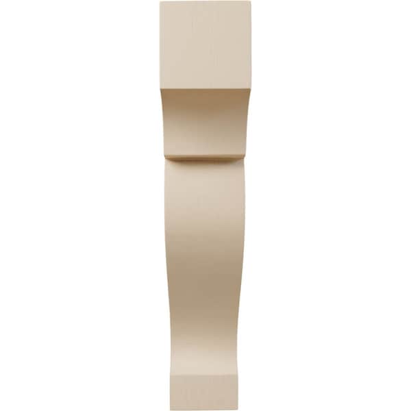 Ekena Millwork 1 3/4"W x 4 1/2"D x 9"H Large Dearborn Wood Corbel, Alder - CORW02X09X05DRAL
