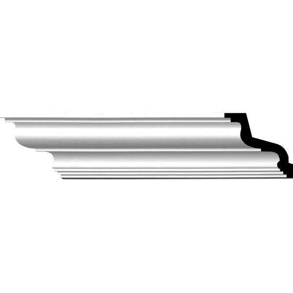 Ekena Millwork SAMPLE - 3 7/8"H x 3 7/8"P x 5 1/2"F x 12"L Gorleen Crown Moulding - SAMPLE-MLD03X03X05GO