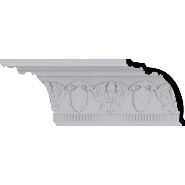 Ekena Millwork 6 3/4"H x 5 7/8"P x 8 7/8"F x 94 1/2"L, (6 1/2" Repeat), Harvest Crown Moulding - MLD06X05X08HA