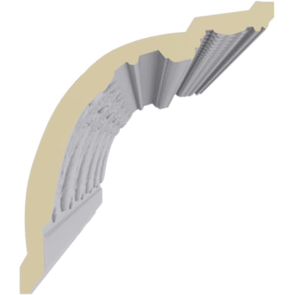 Ekena Millwork 6 3/4"H x 5 7/8"P x 8 7/8"F x 94 1/2"L, (6 1/2" Repeat), Harvest Crown Moulding - MLD06X05X08HA