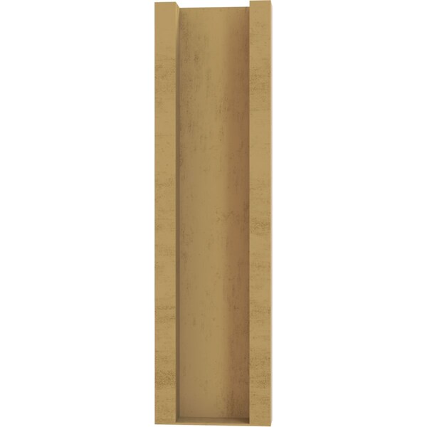Ekena Millwork 5 1/2-in W x 20-in D x 20-in H Balboa Slat Rough Cedar Woodgrain TimberThane Outlooker, Primed Tan - OUTUR055X20X20BOA24RCPR