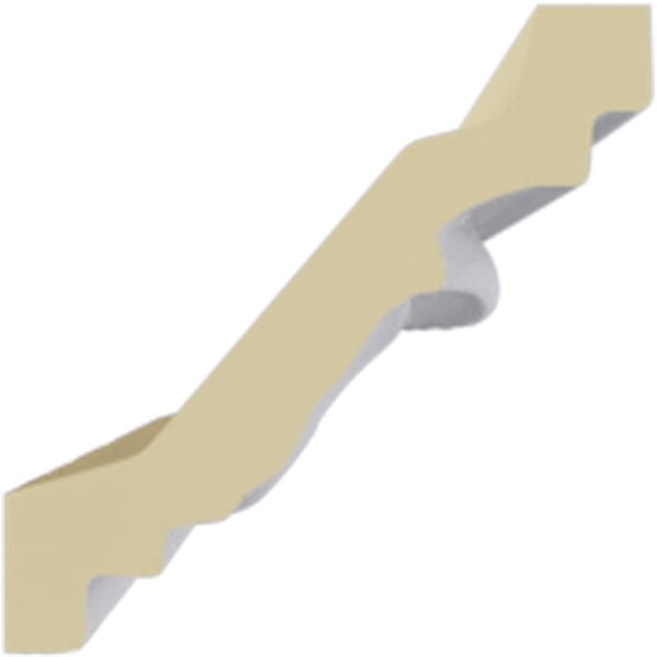 Ekena Millwork 2 1/2"H x 2 1/2"P x 3 5/8"F x 94 1/2"L Whitman Crown Moulding - MLD02X02X04WH