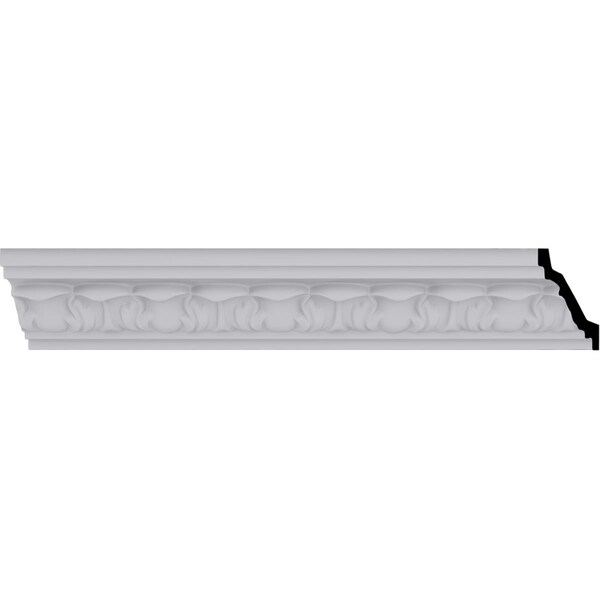 Ekena Millwork 2 1/2"H x 2 1/2"P x 3 5/8"F x 94 1/2"L Whitman Crown Moulding - MLD02X02X04WH