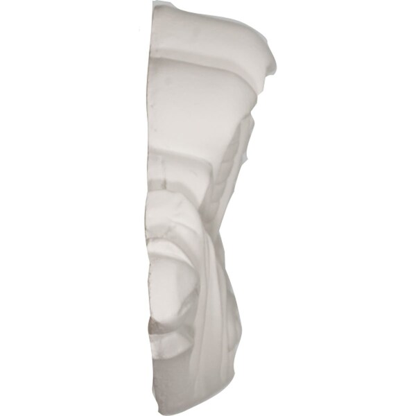 Ekena Millwork 5 1/2"W x 2 3/4"H x 3/4"P Bordeaux Leaf Center Onlay - ONL05X02X01BO